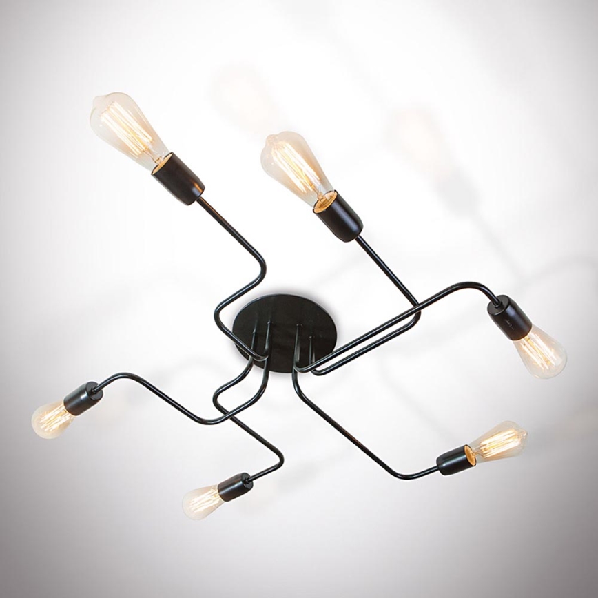 повърхностно монтиран Полилей ELECTRICO 6xE27/40W/230V 76 cm