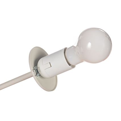 Повърхностно монтиран полилей MOON 4xE27/15W/230V кремав