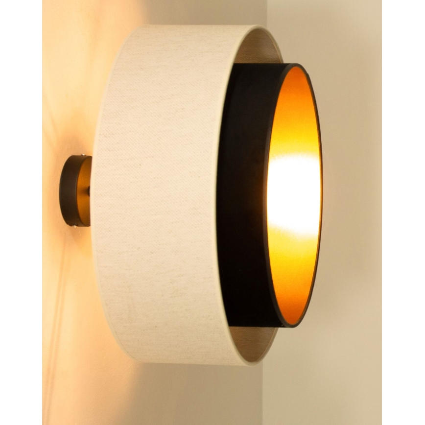 Повърхностно монтиран полилей NATIA 1xE27/60W/230V бял/черен