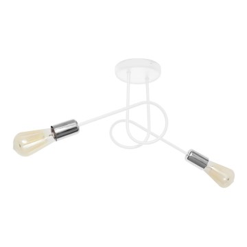 повърхностно монтиран Полилей OXFORD 2xE27/15W/230V бяла