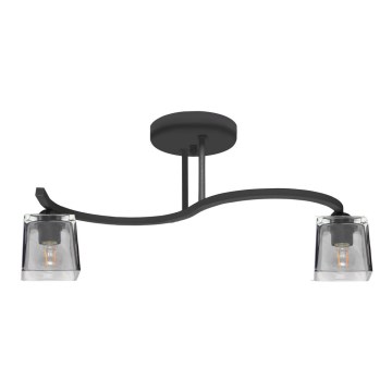 повърхностно монтиран Полилей SANTOS 2xE27/15W/230V черна