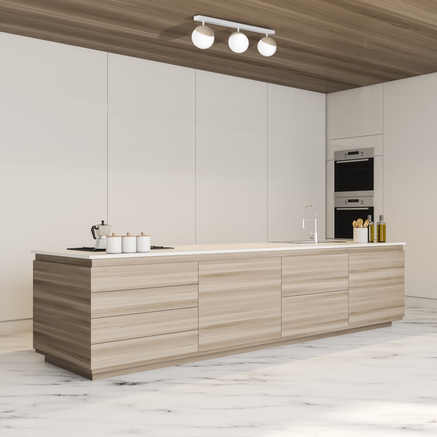 повърхностно монтиран Полилей SFERA WOOD 3xE14/40W/230V