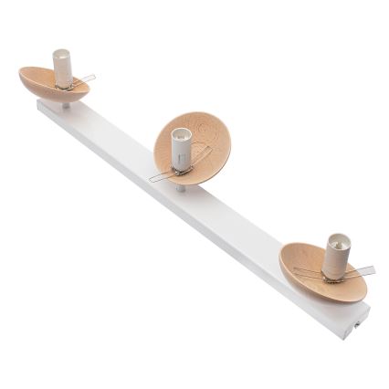 повърхностно монтиран Полилей SFERA WOOD 3xE14/40W/230V
