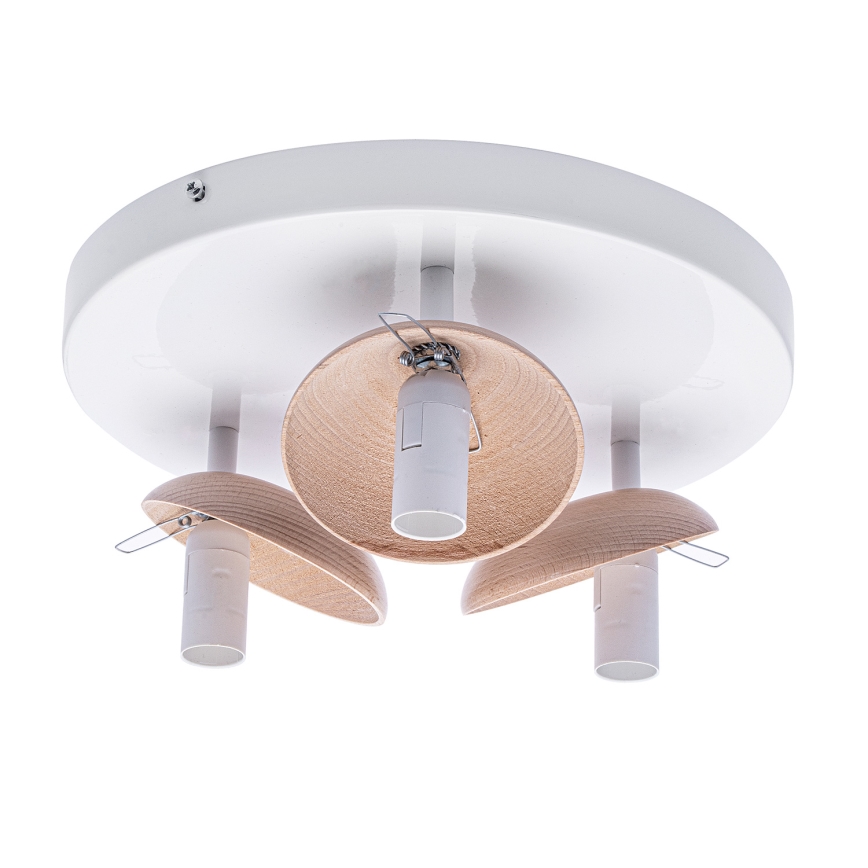 повърхностно монтиран Полилей SFERA WOOD 3xE14/40W/230V