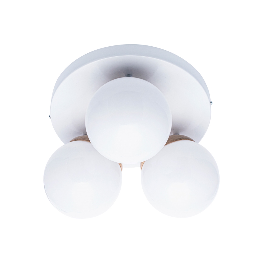повърхностно монтиран Полилей SFERA WOOD 3xE14/40W/230V