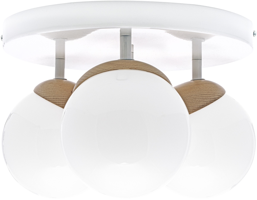 повърхностно монтиран Полилей SFERA WOOD 3xE14/40W/230V