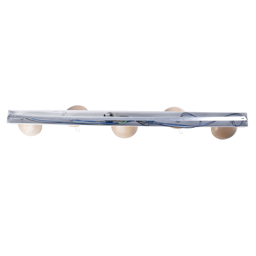 повърхностно монтиран Полилей SFERA WOOD 5xE14/40W/230V