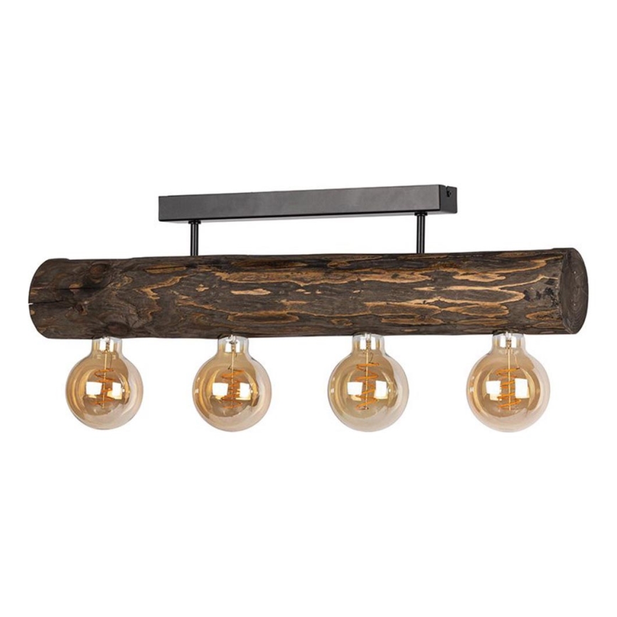 Повърхностно монтиран полилей TRABO 4xE27/60W/230V от бор