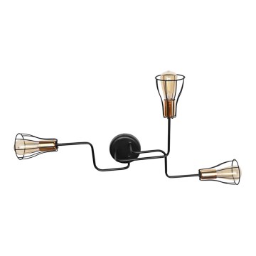 повърхностно монтиран Полилей TUBE II 3xE27/15W/230V черна