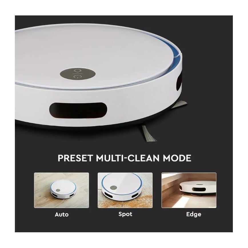 Прахосмукачка робот бяла/синя + дистанционно управление