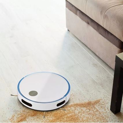 Прахосмукачка робот бяла/синя + дистанционно управление