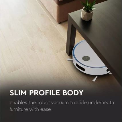 Прахосмукачка робот бяла/синя + дистанционно управление