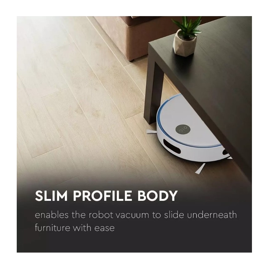 Прахосмукачка робот бяла/синя + дистанционно управление