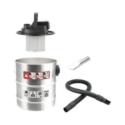 Прахосмукачка за пепел с акумулаторно захранване и HEPA филтър 12 l 110W/18V 2000 mAh матов хром