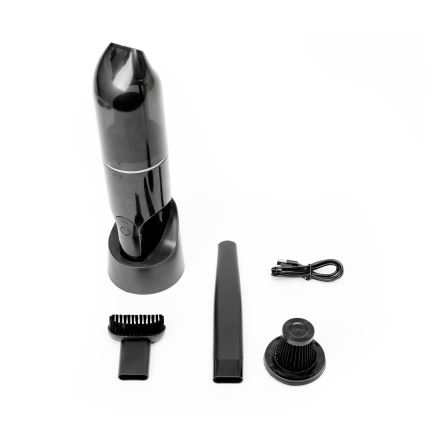 Преносим акумулаторен прахосмукачка за кола 75W/2000 mAh черен