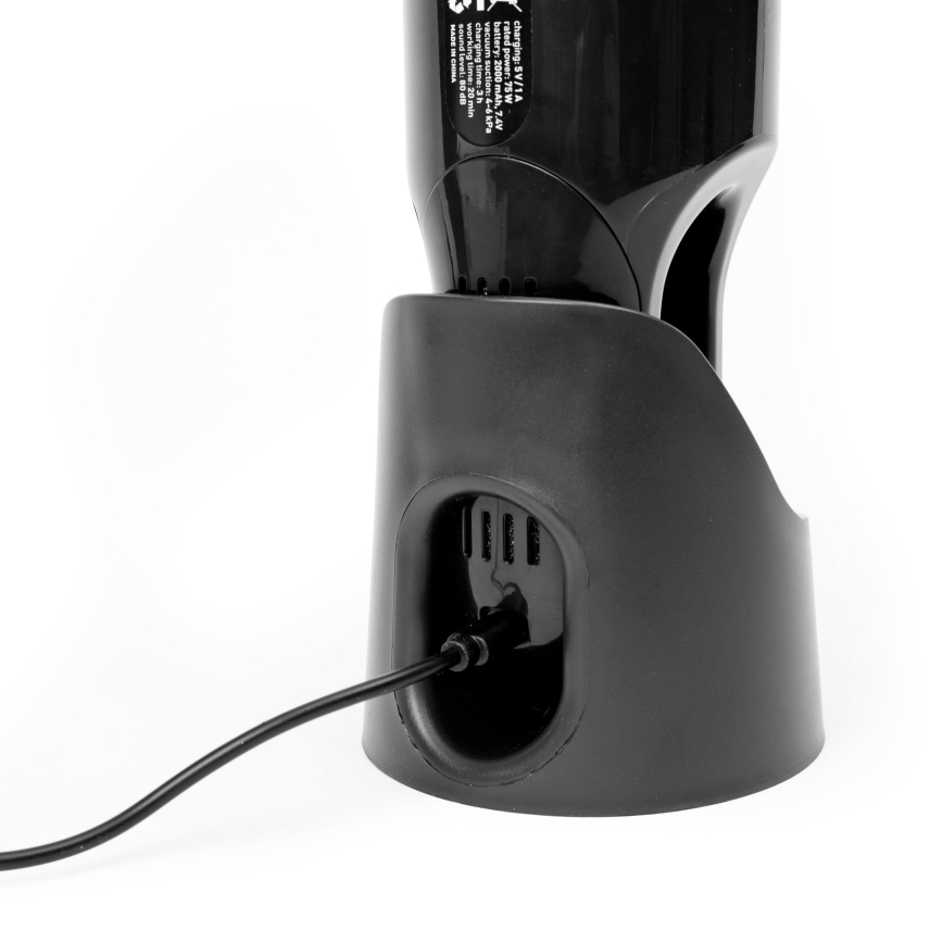 Преносим акумулаторен прахосмукачка за кола 75W/2000 mAh черен