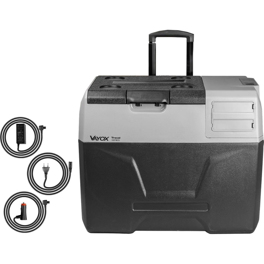 Преносим хладилник за кола с LCD дисплей 40 l 230V/12V/24V черен