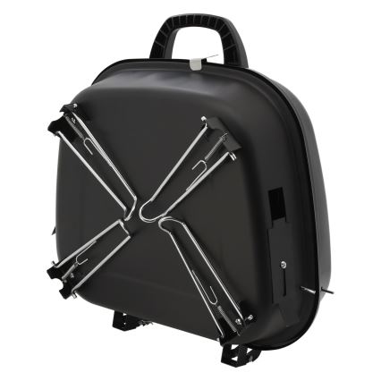 Преносим грил на въглища, черен