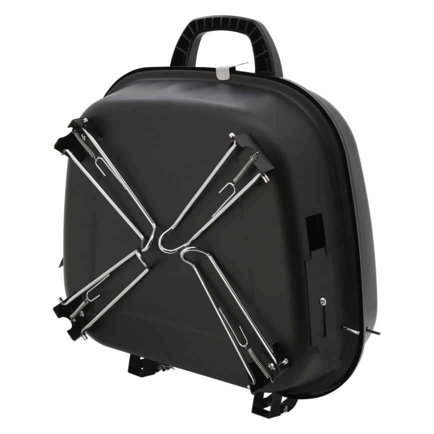 Преносим грил на въглища, черен