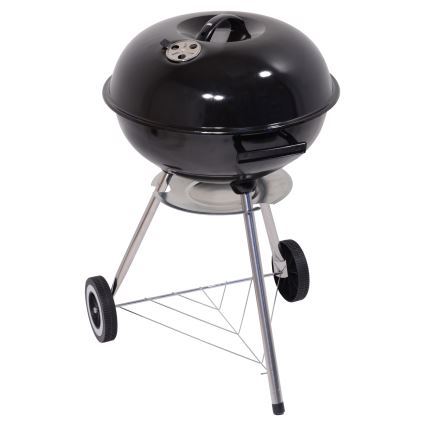 Преносим грил за въглища, черен