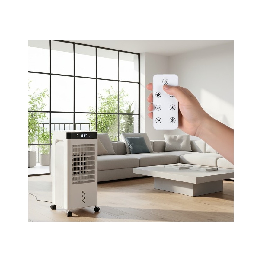 Преносим изпарителен климатик VIENTO COOL 65W/230V бял + дистанционно управление