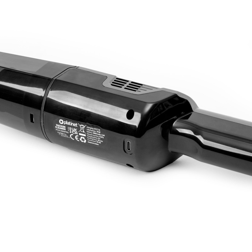 Преносима акумулаторна прахосмукачка за кола 75W/2800 mAh черен
