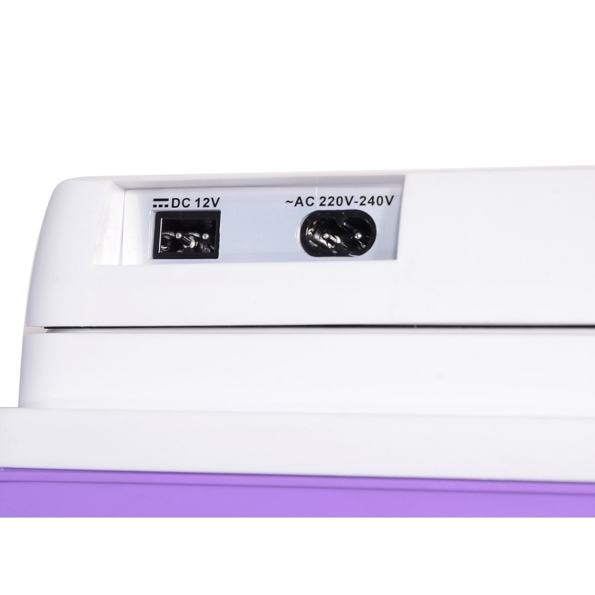 Преносима хладилна кутия 23 л 55W/12V/230V лилава/бяла