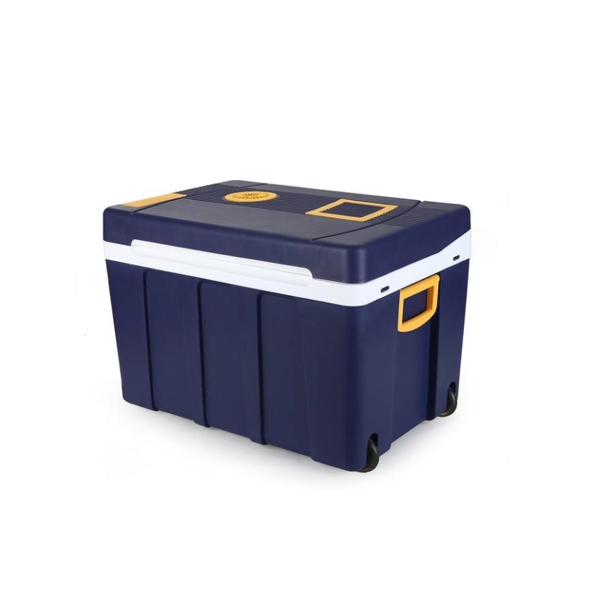 Преносима хладилна кутия 60W/230/12V 50 l синя/жълта