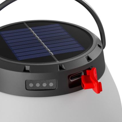 Преносима соларна LED лампа LUMINA ORB — регулируема яркост, зареждаема, 5V 800 mAh