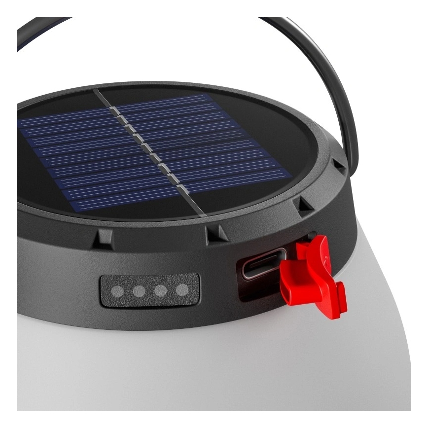 Преносима соларна LED лампа LUMINA ORB — регулируема яркост, зареждаема, 5V 800 mAh
