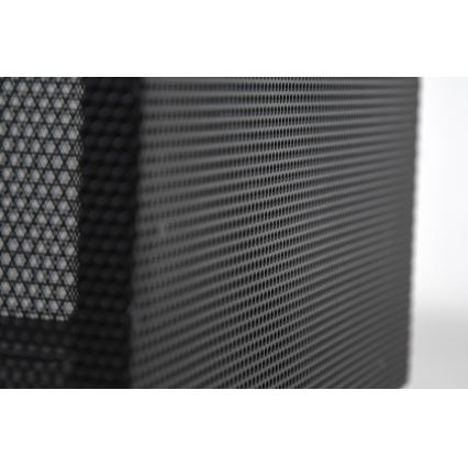 Преносимо огнище за дърва с решетка, черно