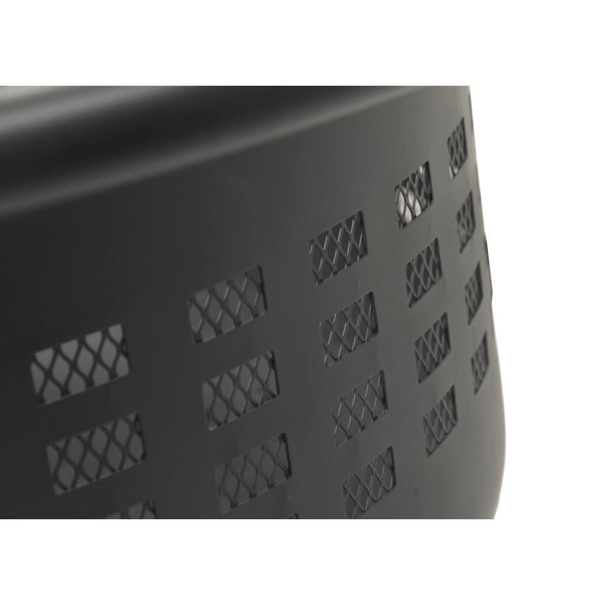 Преносимо огнище за дърва с решетка, черно