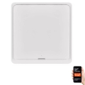 Превключвател с 1 бутон GoSmart 1xCR2430 Tuya бял