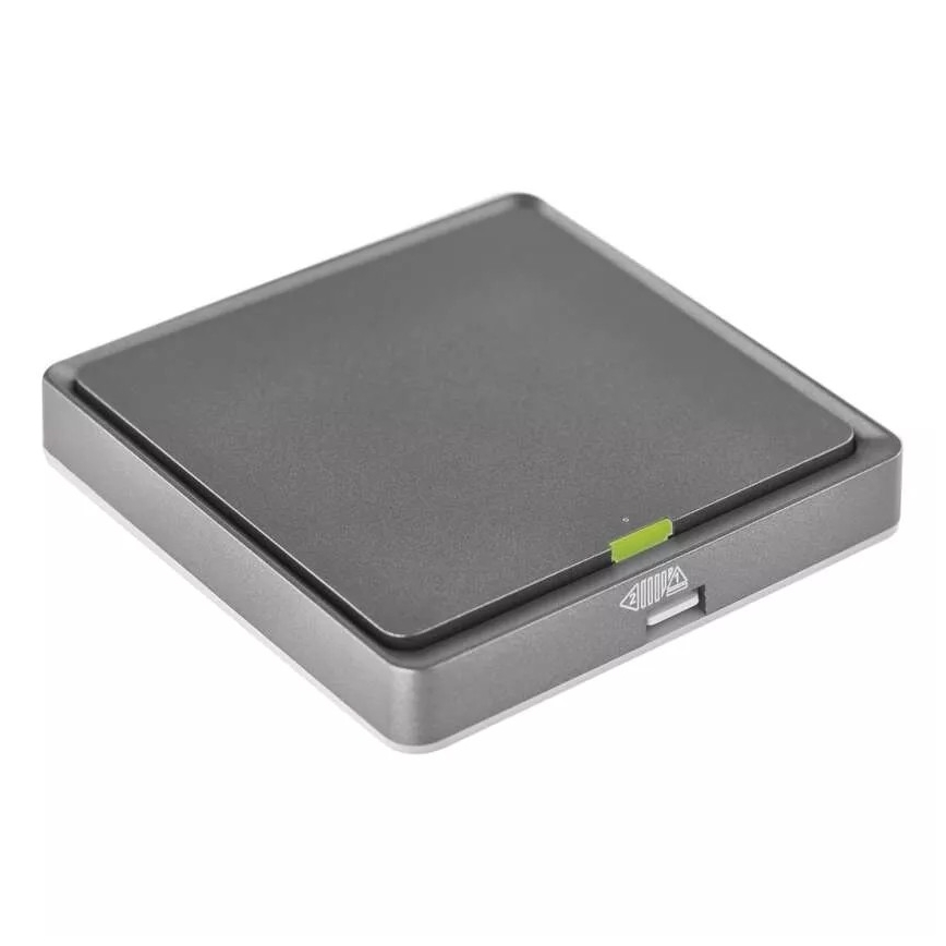 Превключвател с 1 бутон GoSmart 1xCR2430 Tuya черен