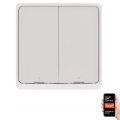 Превключвател с 2 бутона GoSmart 1xCR2430 Tuya бял