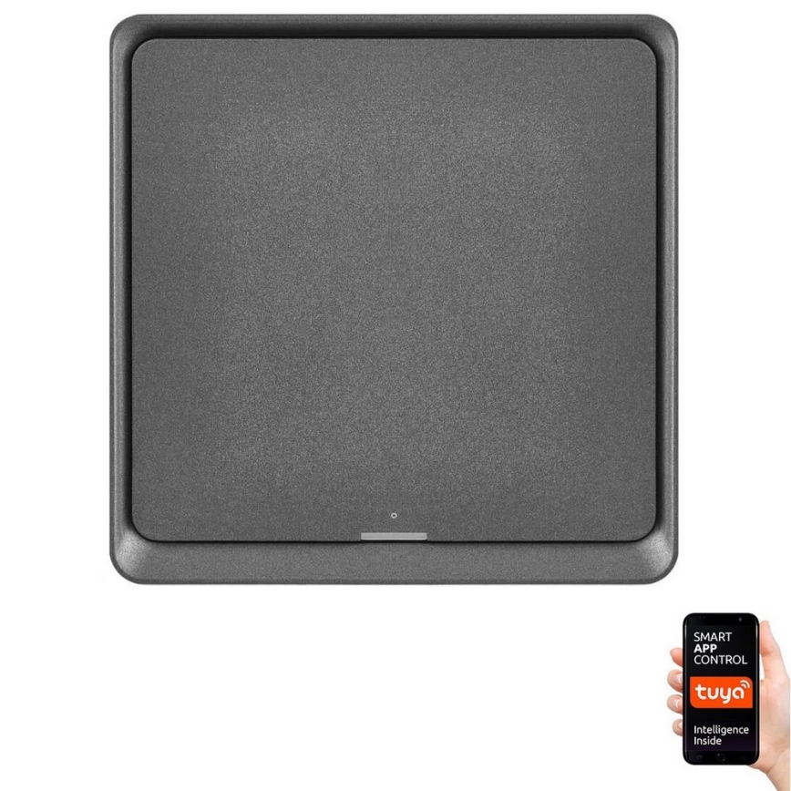 Превключвател с 1 бутон GoSmart 1xCR2430 Tuya черен