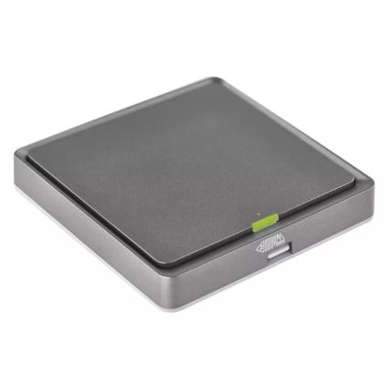 Превключвател с 1 бутон GoSmart 1xCR2430 Tuya черен