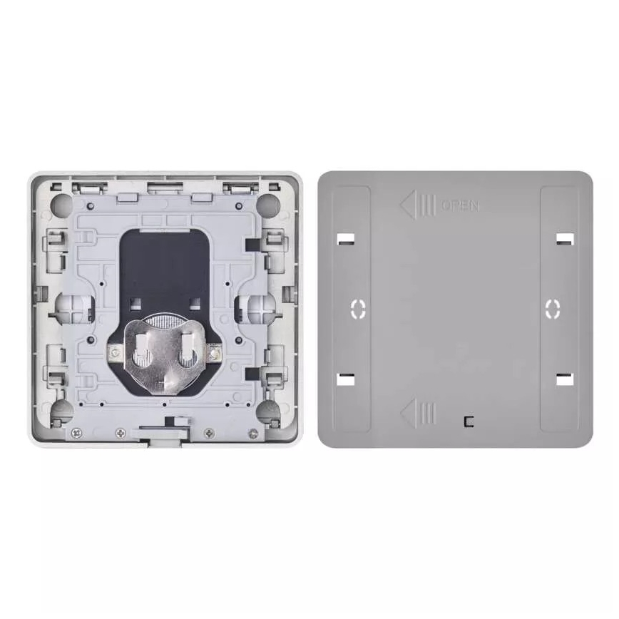 Превключвател с 1 бутон GoSmart 1xCR2430 Tuya черен