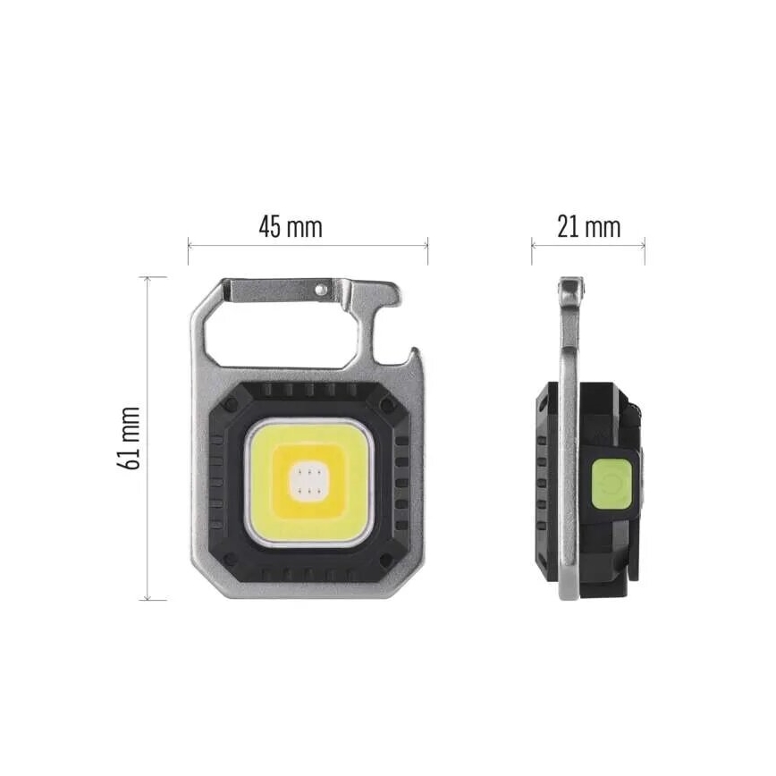 LED презареждаем фенер LED/USB/3,7V IP44 750 lm 400 mAh
