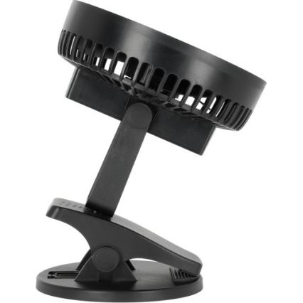 Презареждащ се настолен вентилатор с клип VIENTO 6W/5V 2000 mAh черен