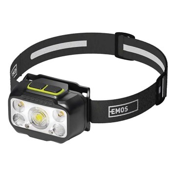Презареждаема челна лампа с регулирана яркост LED/3xAAA/1000 mAh 3,7V