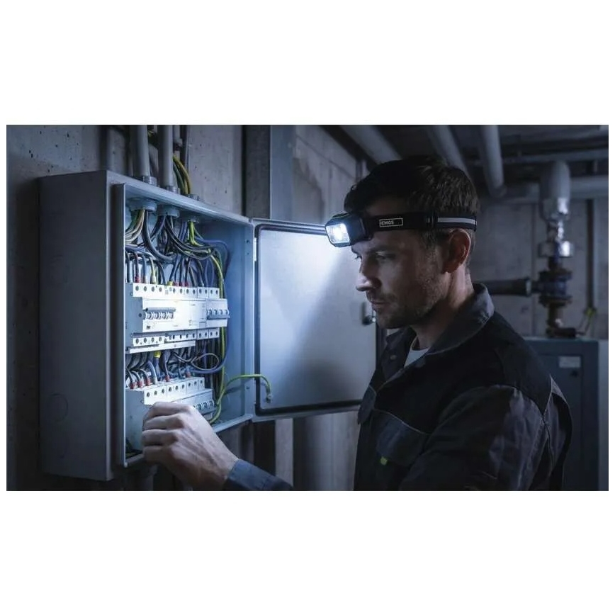 Презареждаема челна лампа с регулирана яркост LED/3xAAA/1000 mAh 3,7V