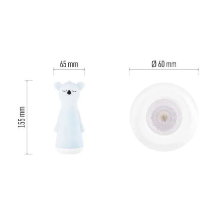 Презареждаемо детско LED фенерче с регулируема яркост LED/3,7V 1200 mAh