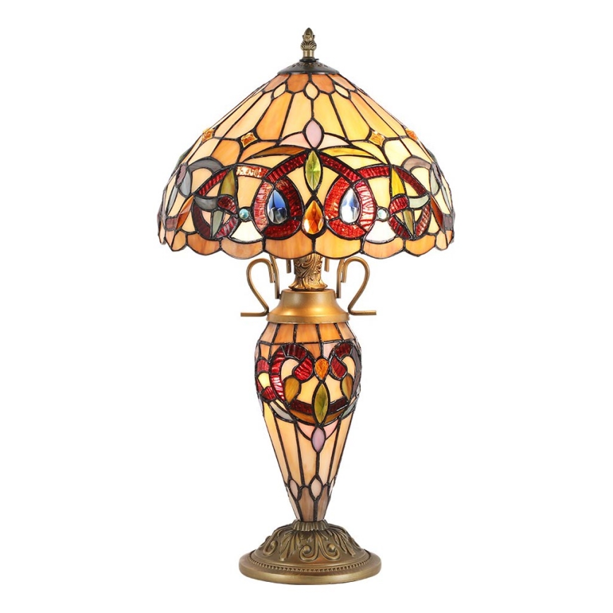 Prezent 1706 - Настолна лампа TIFFANY 2xE27/60W + 1xE14/7W/230V