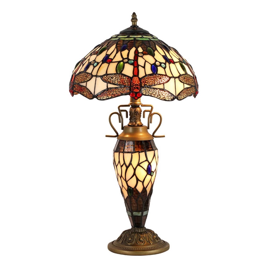 Prezent 1710 - Настолна лампа TIFFANY 2xE27/60W + 1xE14/7W/230V