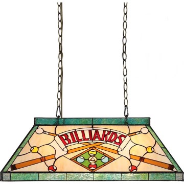 Prezent 1715 - Полилей на верига TIFFANY BILLIARD 3xE27/60W/230V