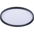 Prezent 17311 - LED таванно осветително тяло ADRA LED/42W/230V + LED/13W 3000/4000/6000K Ø 48,5 cm черно