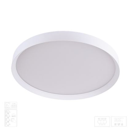 Prezent 17314 - LED димируемо таванно осветително тяло MAYSA LED/42W/230V 3000/4000/6000K Ø 48,5 cm бяло