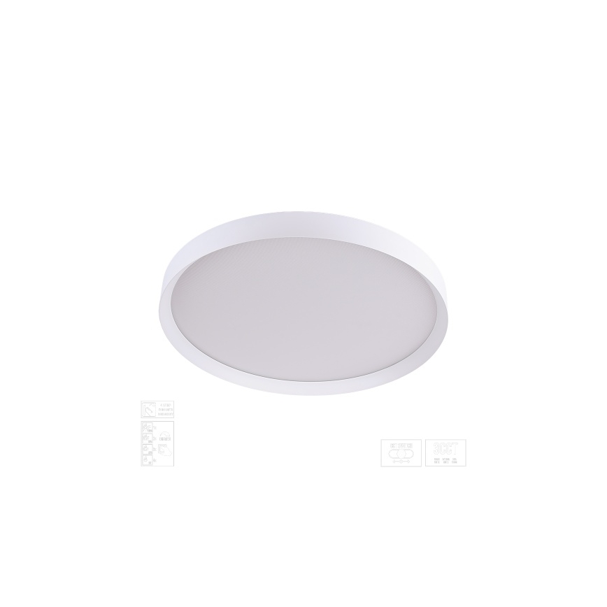 Prezent 17314 - LED димируемо таванно осветително тяло MAYSA LED/42W/230V 3000/4000/6000K Ø 48,5 cm бяло