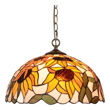 Prezent 238 - Полилей на верига TIFFANY 2xE27/60W/230V